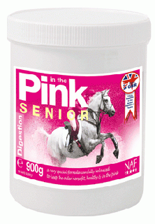 NAF - In the Pink senior, probiotika s vitamíny pro skvělou kondici starších koní (kyblík 1,8kg)
