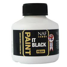 NAF - Paint it - černý a bezbarvý lak na kopyta, Black ((černý) lahvička 250ml)