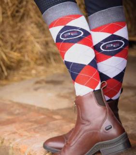 Premier Equine - Dětské jezdecké podkolenky Classic Check - 2 páry (4160)