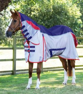 Premier Equine - Síťová deka s nepromokavými zády a krkem Buster Stay-Dry Super Lite Fly (208166G)