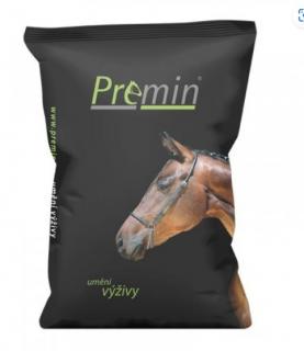 Premin® Horse Pellets STANDARD (Granulované doplňkové krmivo bez obsahu ovsa pro koně v různé pracovní a sportovní zátěži)