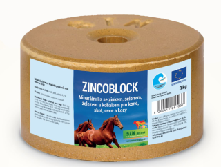 S.I.N. Hellas - Zincoblock, minerální liz, Balení 3 kg ( se zinkem, selenem, železem a kobaltem)