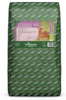 ST Hippolyt - Glyxwiese Bio Luzerne MIX - Řezanka bez melasy, 18 kg (Vysoce kvalitní objemové krmivo)