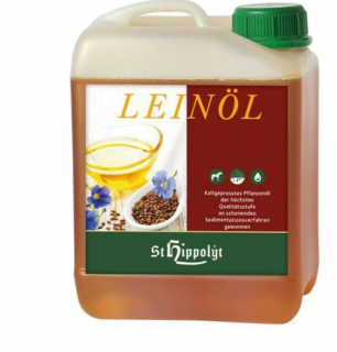 ST Hippolyt - Lněný olej 2,5 l (Za studena lisovaný lněný olej)