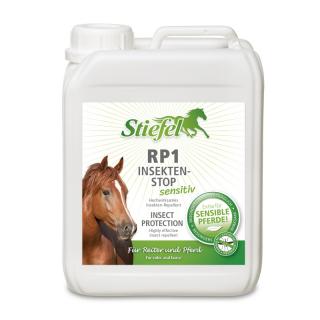 Stiefel - Repelent RP1 Sensitive ekonomické balení, (Kanystr, 2,5 l)  (Sprej bez alkoholu pro koně s citlivou kůží )