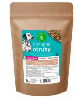 Zelená Země - Konopné otruby 1 kg (Doplňkové krmivo bohaté zejména na vlákninu)