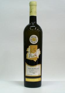 Ryzlink Rýnský 2018 VOC ,vinařství Prath (Víno originální certifikace ,polosuché )