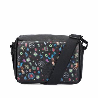 Dámská crossbody kabelka H1455-02 Rieker černá, multicolor Velikost: BEZ, Barva: schwarz