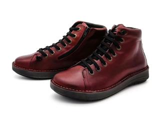 Dámská kotníková obuv 6030-00009 CHACAL vínová Velikost: 39, Barva: bordo