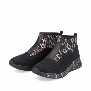 Dámská kotníková obuv M4953-00 Rieker Multicolor Velikost: 41, Barva: schwarz