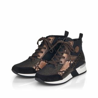 Dámská kotníková obuv N7610-00 Rieker multicolor Velikost: 37, Barva: schwarz kombi