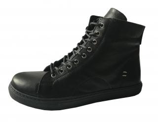Dámská kožená kotníková L0078-10 Looke obuv Velikost: 37, Barva: černá