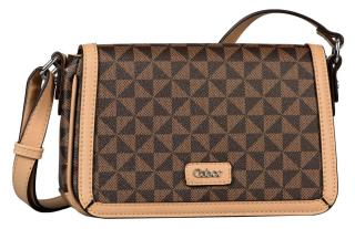 Dámská syntetická kabelka crossbody 8923 166 BARINA printed brown Gabor hnědá