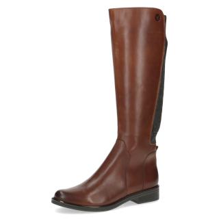 Dámské kozačky 9-25523-41-313 Caprice hnědé Velikost: 37,5, Barva: cognac comb