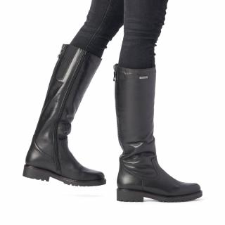 Dámské kozačky R6576-01 Remonte černé Velikost: 37, Barva: schwarz