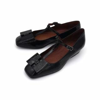 Dámské kožené lodičky HI 99160 HISPANITAS černé Velikost: 40, Barva: black