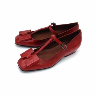 Dámské kožené lodičky HI 99160 scarlet Hispanitas červené Velikost: 40, Barva: scarlet
