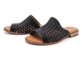 Dámské kožené pantofle 130-SB-03 černá QUO VADIS Velikost: 36, Barva: černá