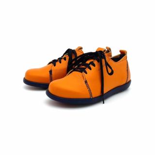 Dámské kožené polobotky 40 YVAN M003 CLAMP žluté Velikost: 41, Barva: oranžová