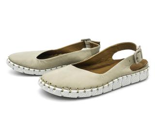 Dámské kožené sandálky HY2034 béžová URBAN Velikost: 38, Barva: béžová