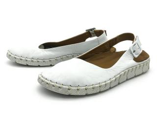 Dámské kožené sandálky HY2034 bílá URBAN Velikost: 37, Barva: Bílá