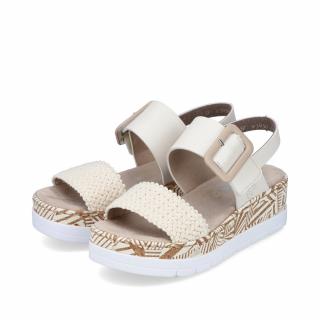 Dámské sandále V3950-61 Rieker béžové Velikost: 41, Barva: beige