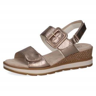 Dámské sandálky 9-28753-42-341 Caprice béžové Velikost: 41, Barva: taupe metallic