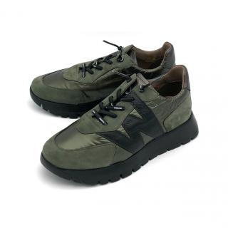 Dámské tenisky A-2464 khaki Wonders Velikost: 41, Barva: černá