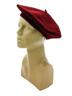 Dámský baret 366640 vínový Karpet