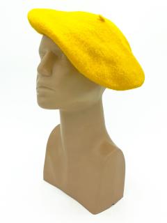 Dámský baret sv. žlutý Karpet