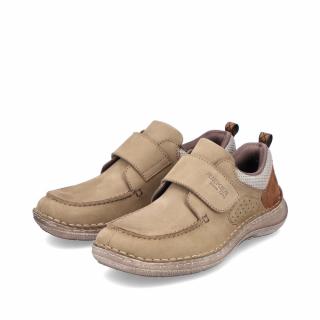 Pánská kožená polobotka 03058-64 Rieker béžová Velikost: 46, Barva: beige