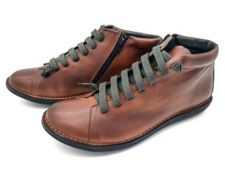 Pánské elegantní kotníkové boty C1006-0023 CHACAL hnědá Velikost: 41, Barva: béžová