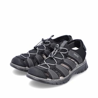 Pánské sandály 26770-00 Rieker černá Velikost: 41, Barva: schwarz
