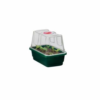 Garland skleník Mini High Dome Propagator Black s drenáží, tvrdý plast, nevyhřívaný, 17x10x12 cm