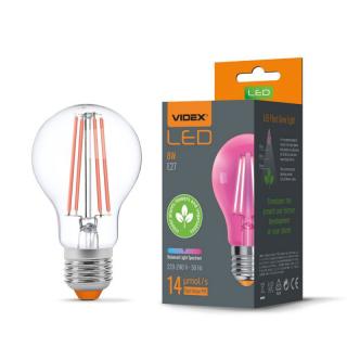 LED GROW žárovka VIDEX E27 8W FITO