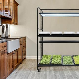 MicroGrow144 Regál s LED osvětlením pro pěstování rostlin 144W