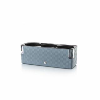 Plastkon Cobble Trio chytrý květináč Ocelově modrá, 39.7x14x14 cm