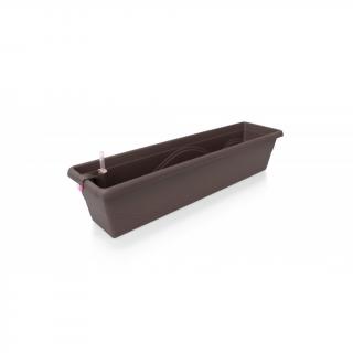 Plastkon samozavlažovací truhlík Extra Line Smart Hnědá, 79.5x21x17 cm