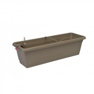 Plastkon samozavlažovací truhlík Extra Line Smart Taupe, 60x20.5x17 cm