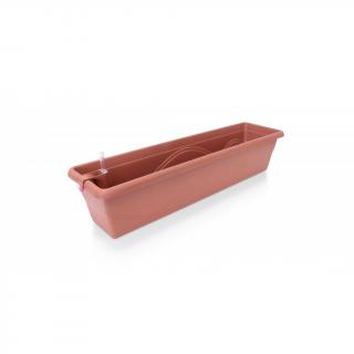 Plastkon samozavlažovací truhlík Extra Line Smart Terakota, 79.5x21x17 cm