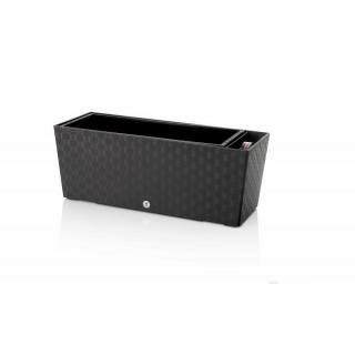 Plastkon samozavlažovací truhlík Supreme Antracit, 49,5x19,3x19 cm
