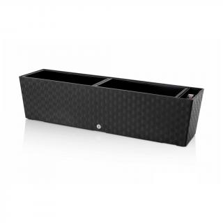 Plastkon samozavlažovací truhlík Supreme Antracit, 74.6x19.3x19 cm