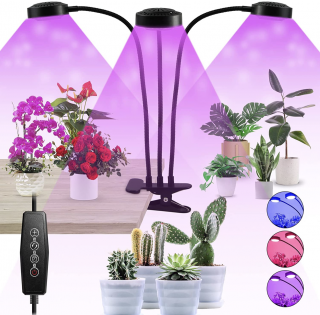 SANSI LED grow lampička s klipem 24W