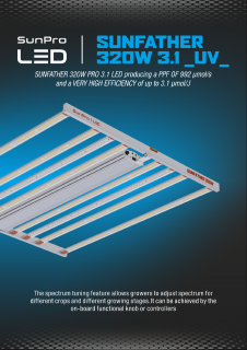 SunPro SUNFATHER 320W -3.1 UV- LED