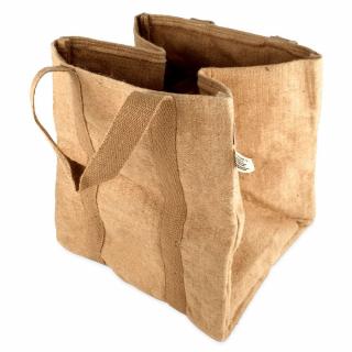U Gro Jute Square Reinforced květináč s úchyty 35x35x35 cm - 40 l Objem textilního květináče: 16