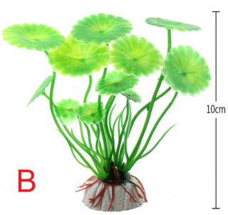 Umělé rostliny do akvária Akvarijní rostliny: Zelená - 10cm (B)