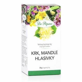 Dr.Popov Čaj Krk Mandle Hlasivky 50 g
