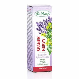 Dr.Popov Spánek nervy Bylinné kapky 50 ml