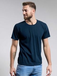 Bavlněné tričko CityZen NAVY kulatý výstřih Velikost: 3XL