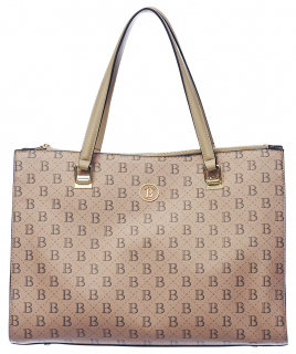 Cestovní kabelka BERTOO Valentina beige logo